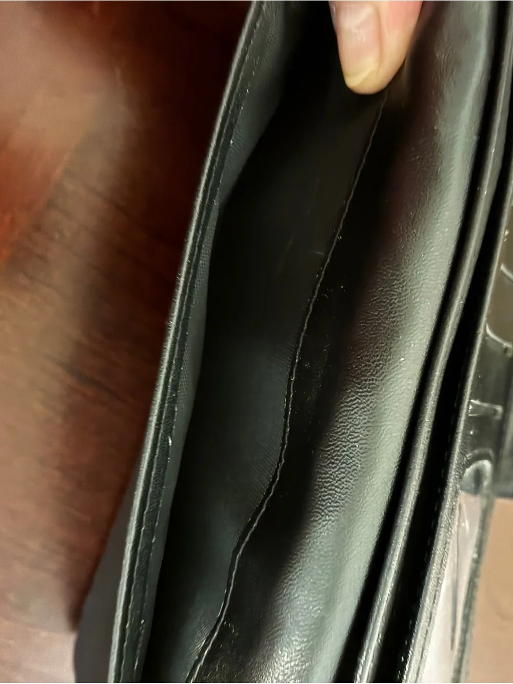 Black Studded Skull Wallet